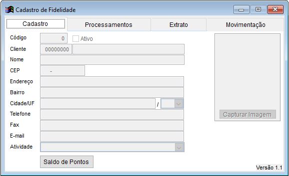 Cadastro de Clube Fidelidade 2