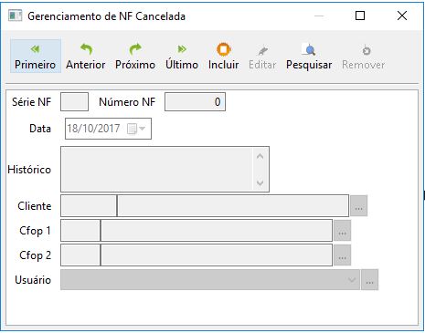 Cancelamento de NF