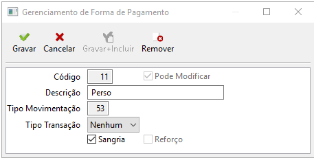 Forma de Pagamento