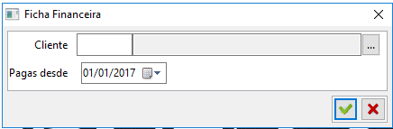 Ficha Financeira do Cliente