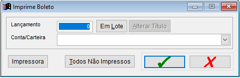 Emissao de Boletos Impressao