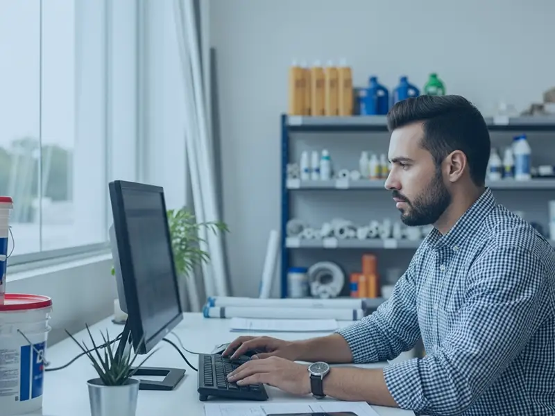 estoque organizado com sistema ERP